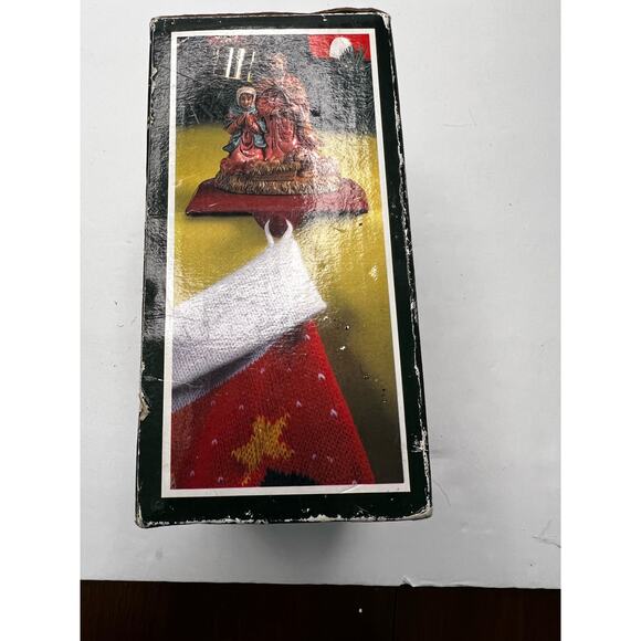 Stocking hanger, Cedar Creek Christmas Collection Vintage Small dot missing red - Picture 3 of 11